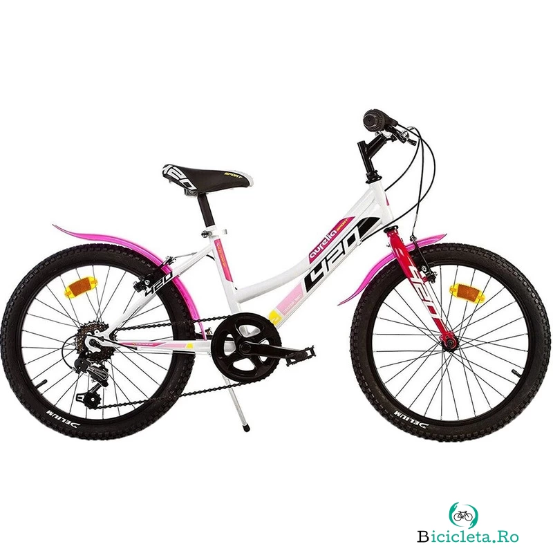 Bicicleta copii Dino Bikes 20' MTB fete Sport alb cu 6 viteze la 832.99 lei ron