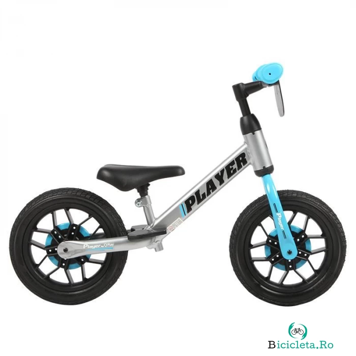 Bicicleta Copii QPlay Player - 12 Inch, Albastru la 349.00 lei ron
