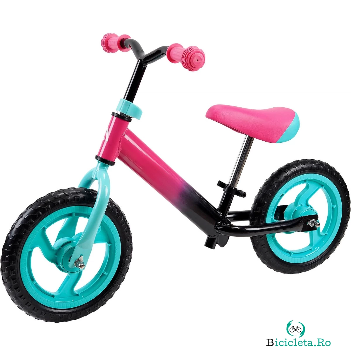 Bicicleta fara pedale pentru copii Starter, Action One, 12 inch, Roz la 129.99 lei ron