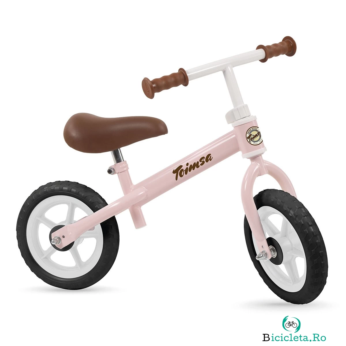 Bicicleta fara pedale, Toimsa, Vintage, 10 inch, Roz
