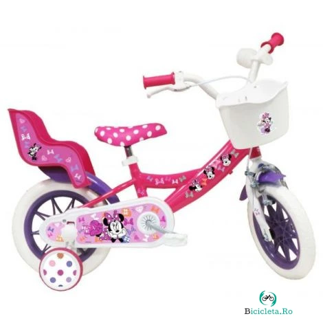 Bicicleta copii 3-5 ani, 12 inch, Minnie Cutest, Denver 21115MNC12