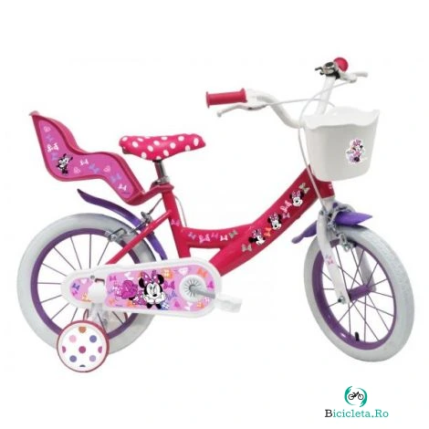 Bicicleta copii 3-5 ani, 14 inch, Minnie Cutest, Denver 21515MNC14