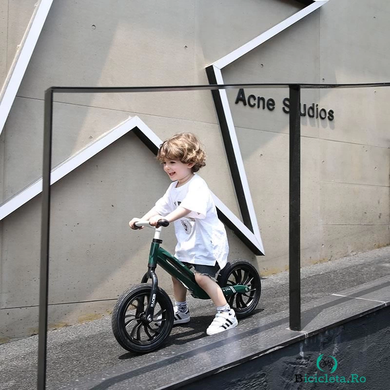 Bicicleta fara pedale Balance bike Qplay Racer Verde la 399.00 lei ron