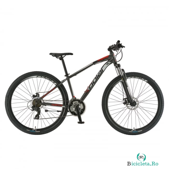 Bicicleta Mtb Polar Wizard 1.0 - 29 inch, S-M, Gri-Rosu la 1,250.00 lei ron
