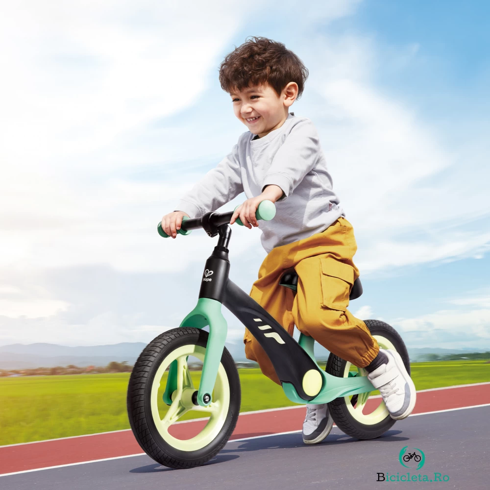 Bicicleta de echilibru pentru copii verde
