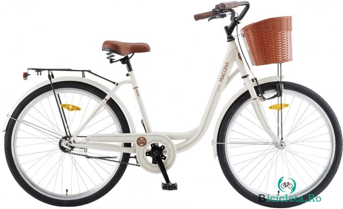 Bicicleta Oras Maccina Avenue - 26 Inch, Alb-Bej la 949.00 lei ron